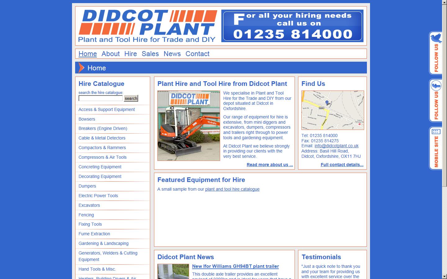 Didcot Plant Ltd Website
