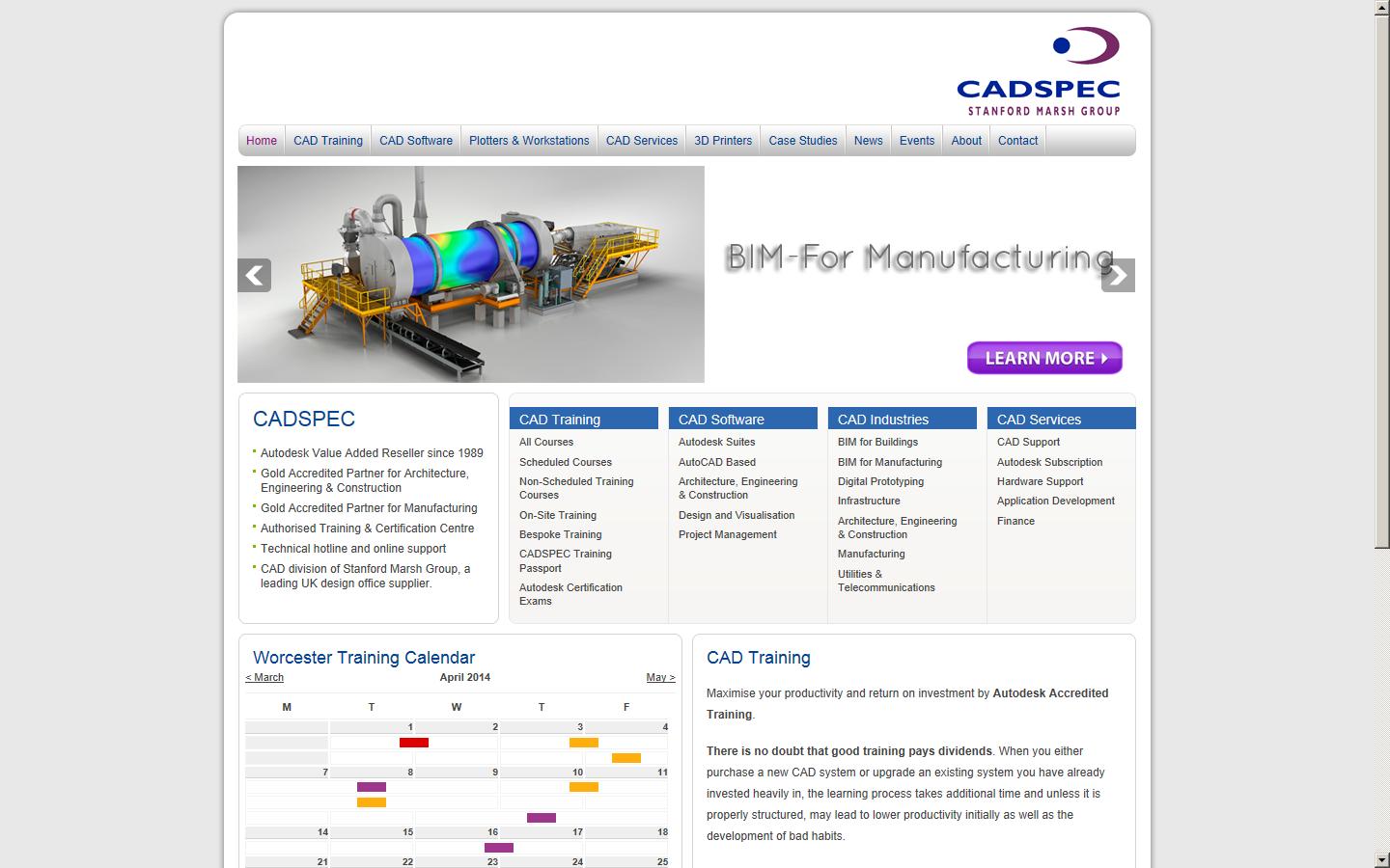 CADSPEC Ltd (Stanford Marsh Group) Website