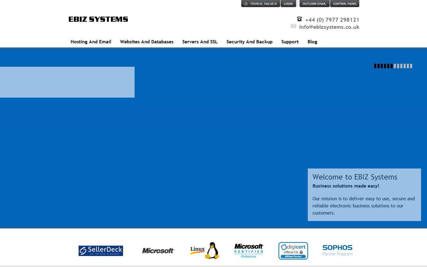 EBIZ Systems Website