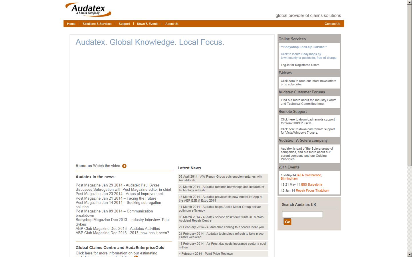 Audatex UK Ltd Website