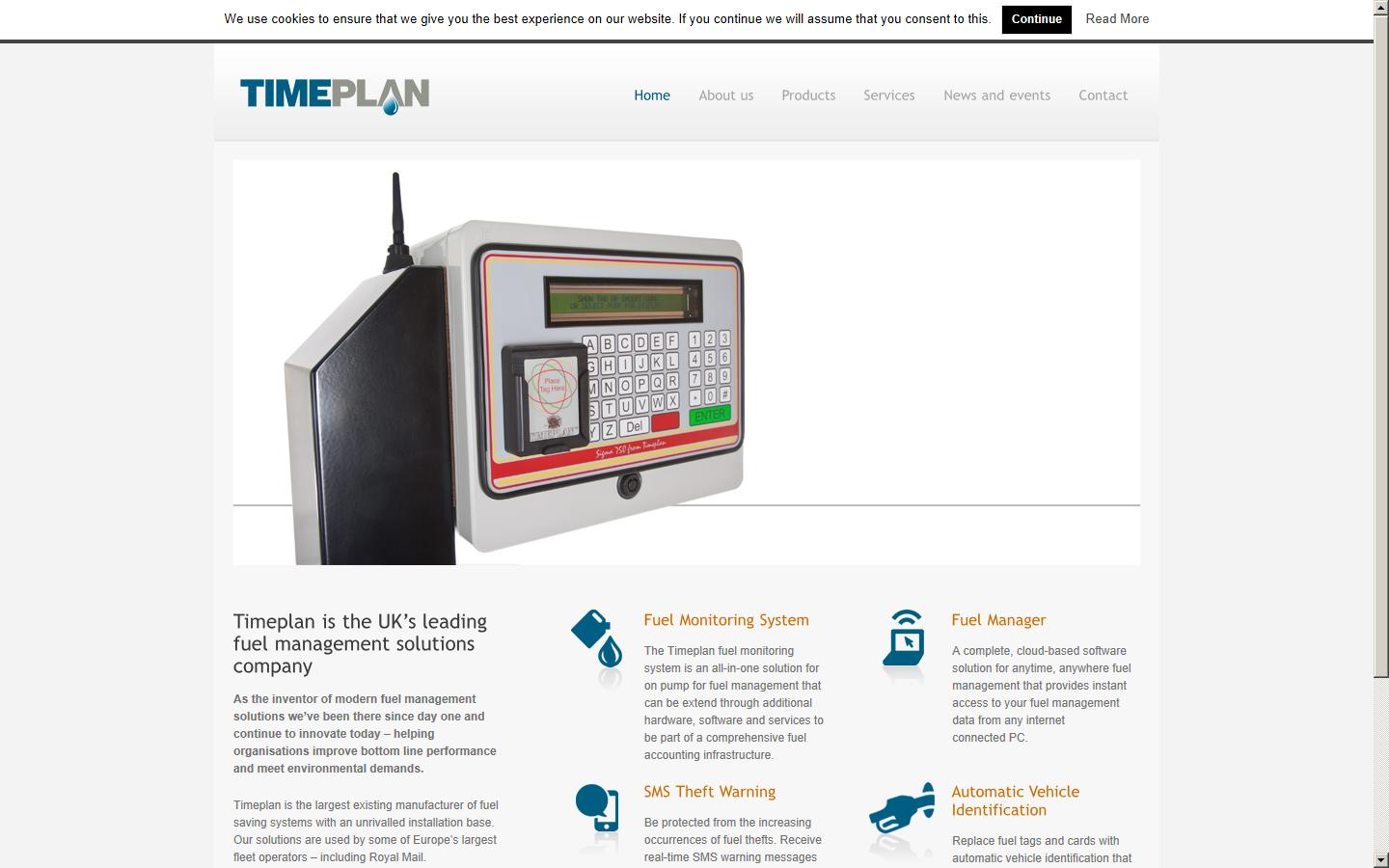 Timeplan Solutions Ltd Website