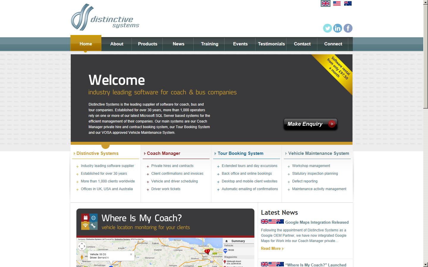 Distinctive Systems Ltd Website