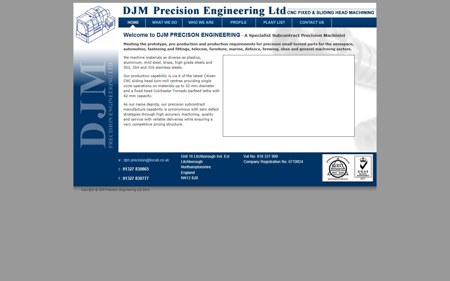 DJM Precision Engineering Website
