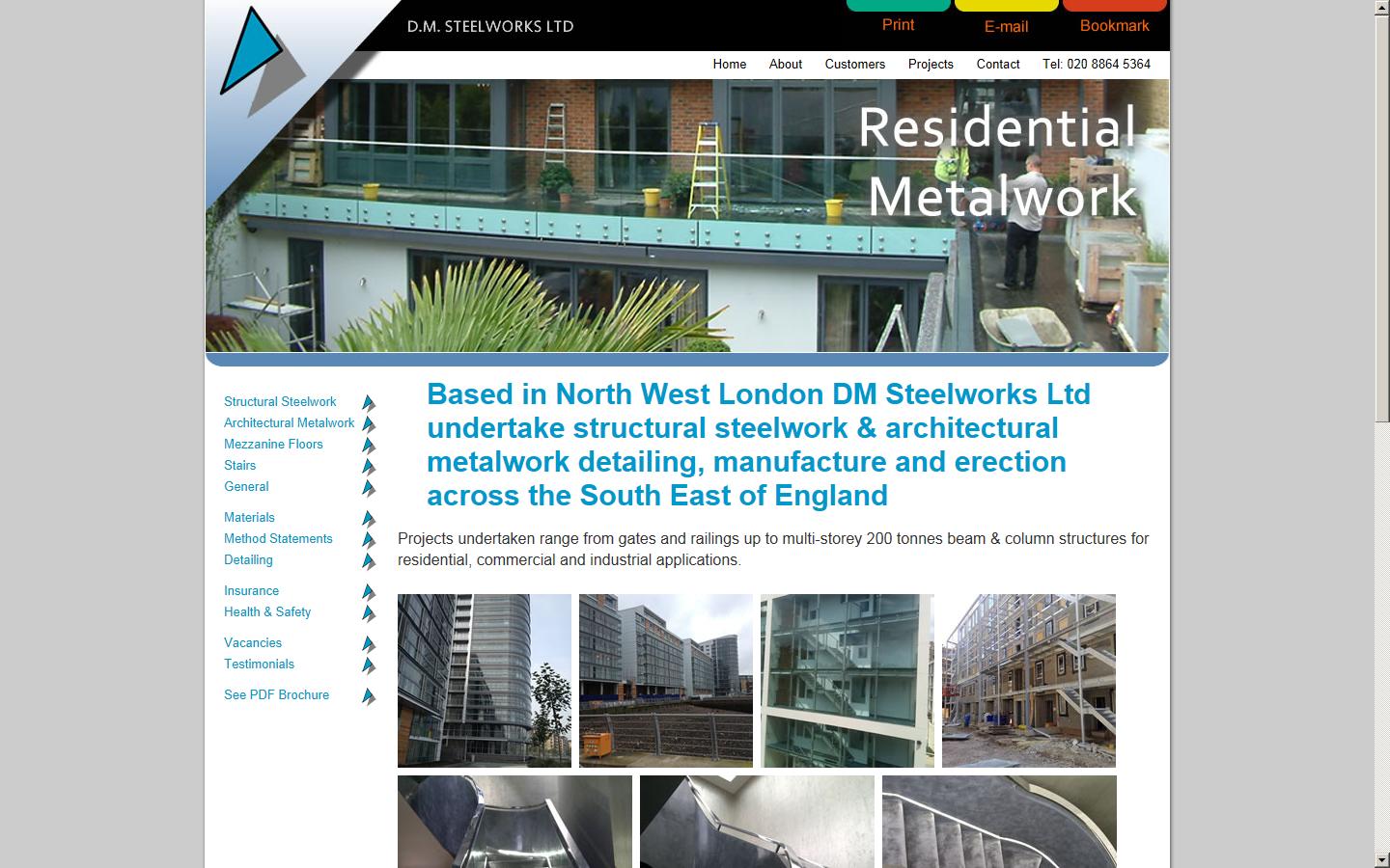 DM Steelworks Ltd Website