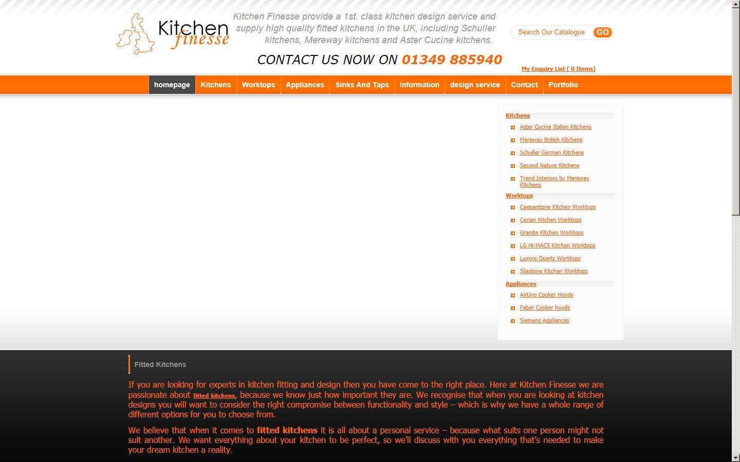 Kitchen Finesse (Highland) Ltd Website