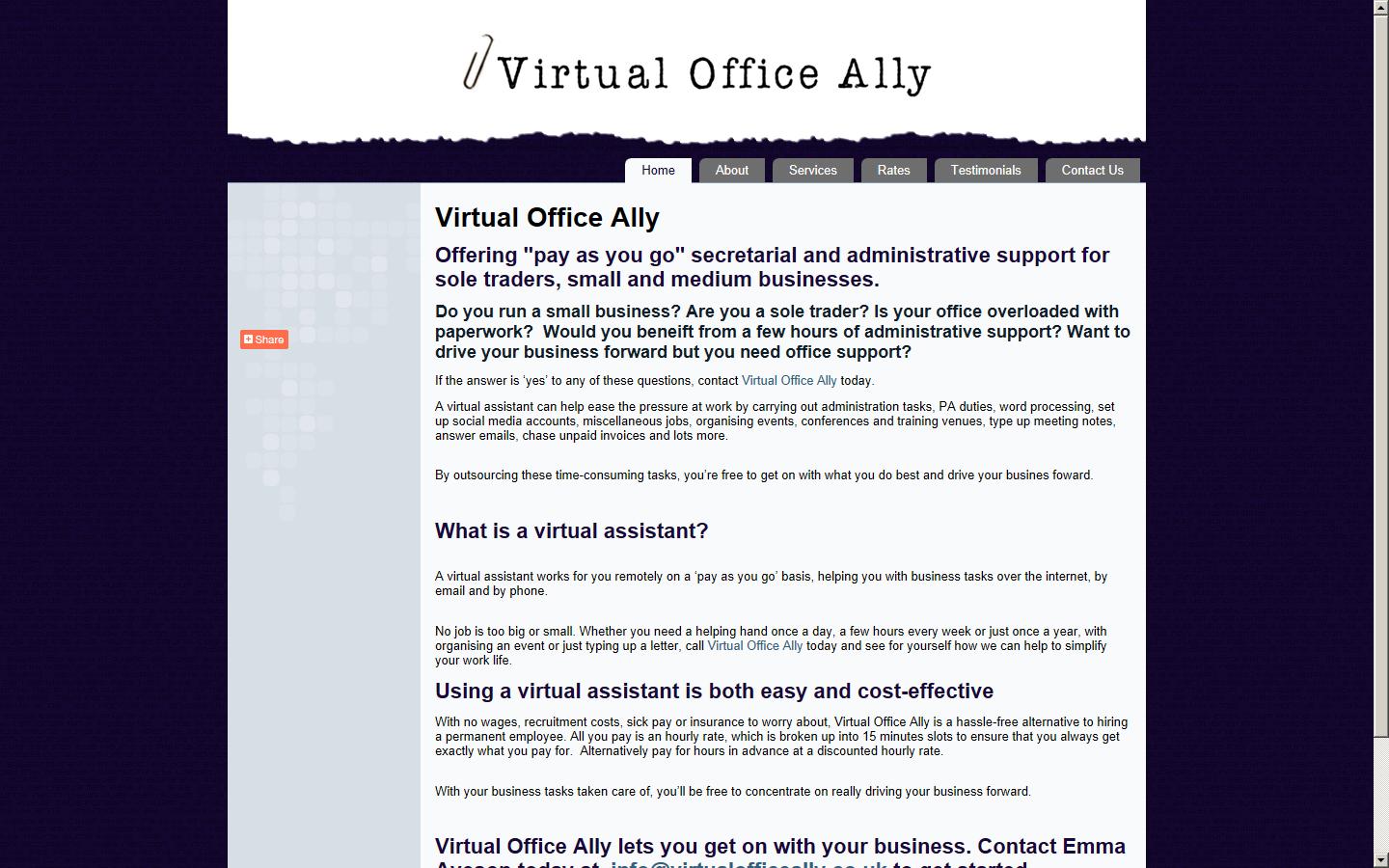 Virtual Office Ally Website