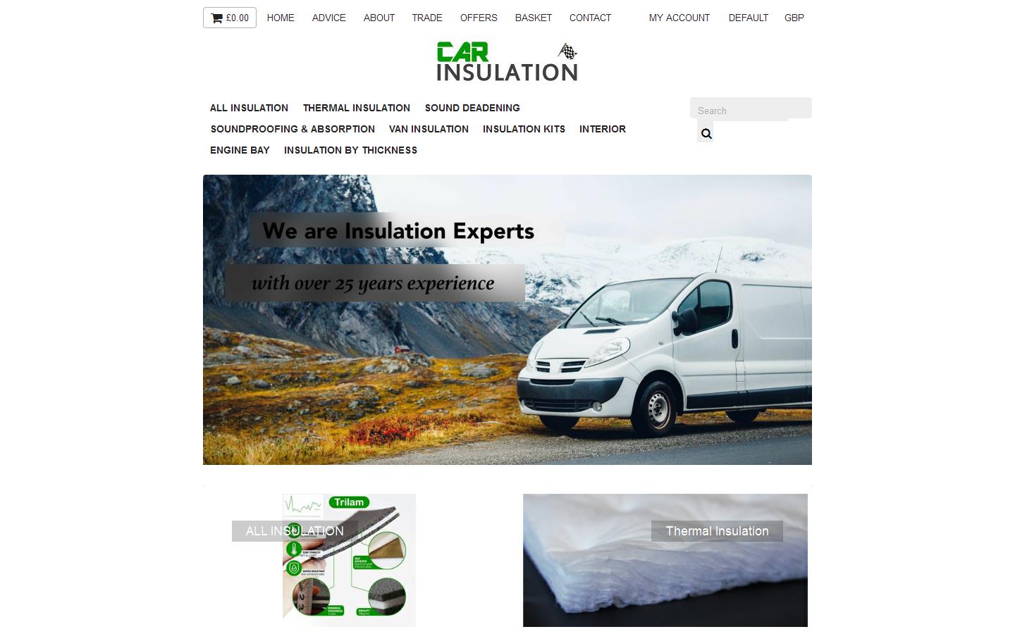 Car Insulation UK Website