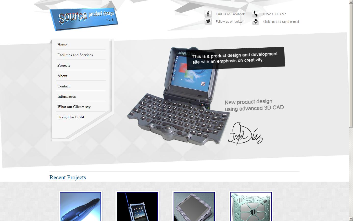 Source Product Design Website