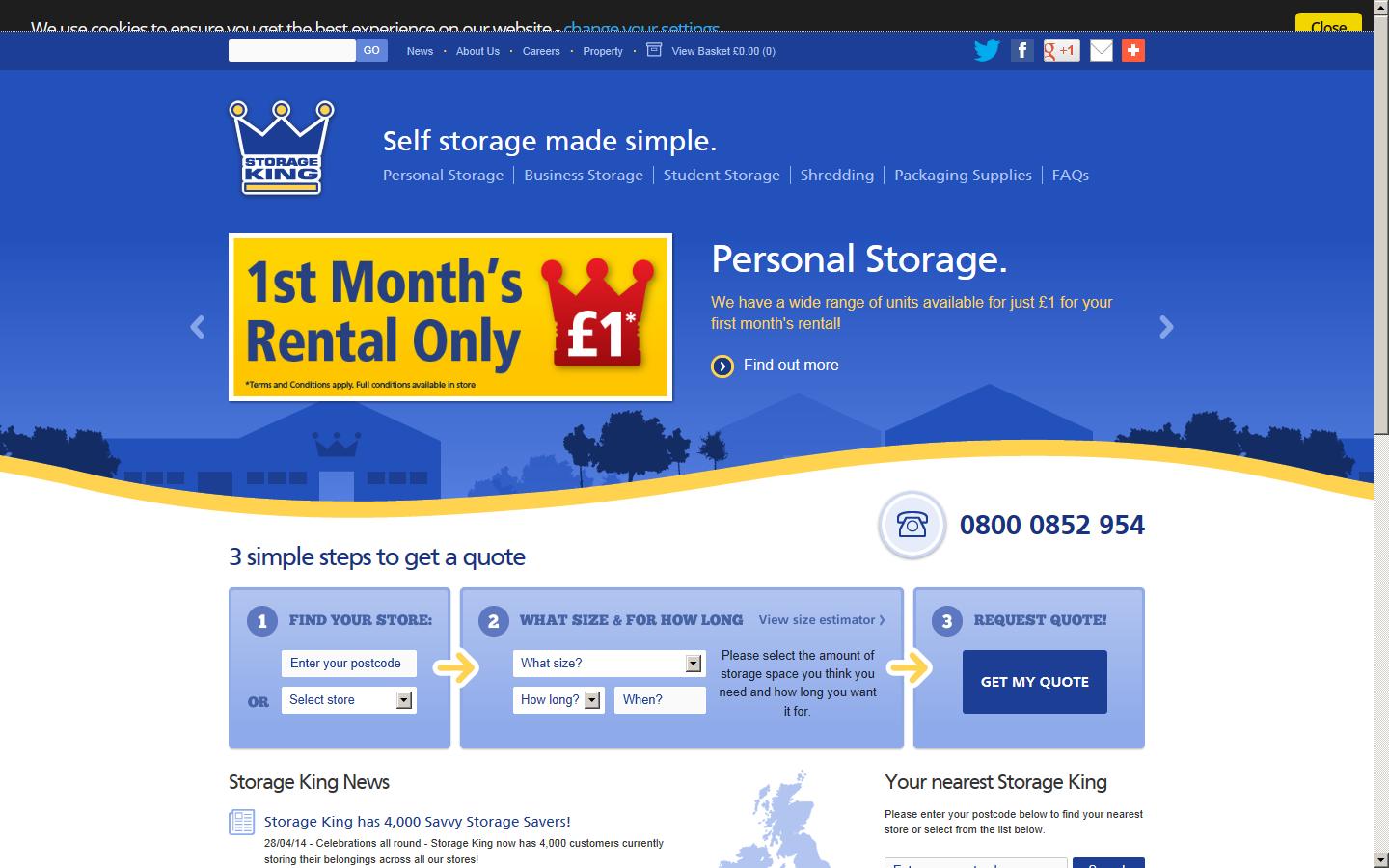 Storage King Europe Ltd Website