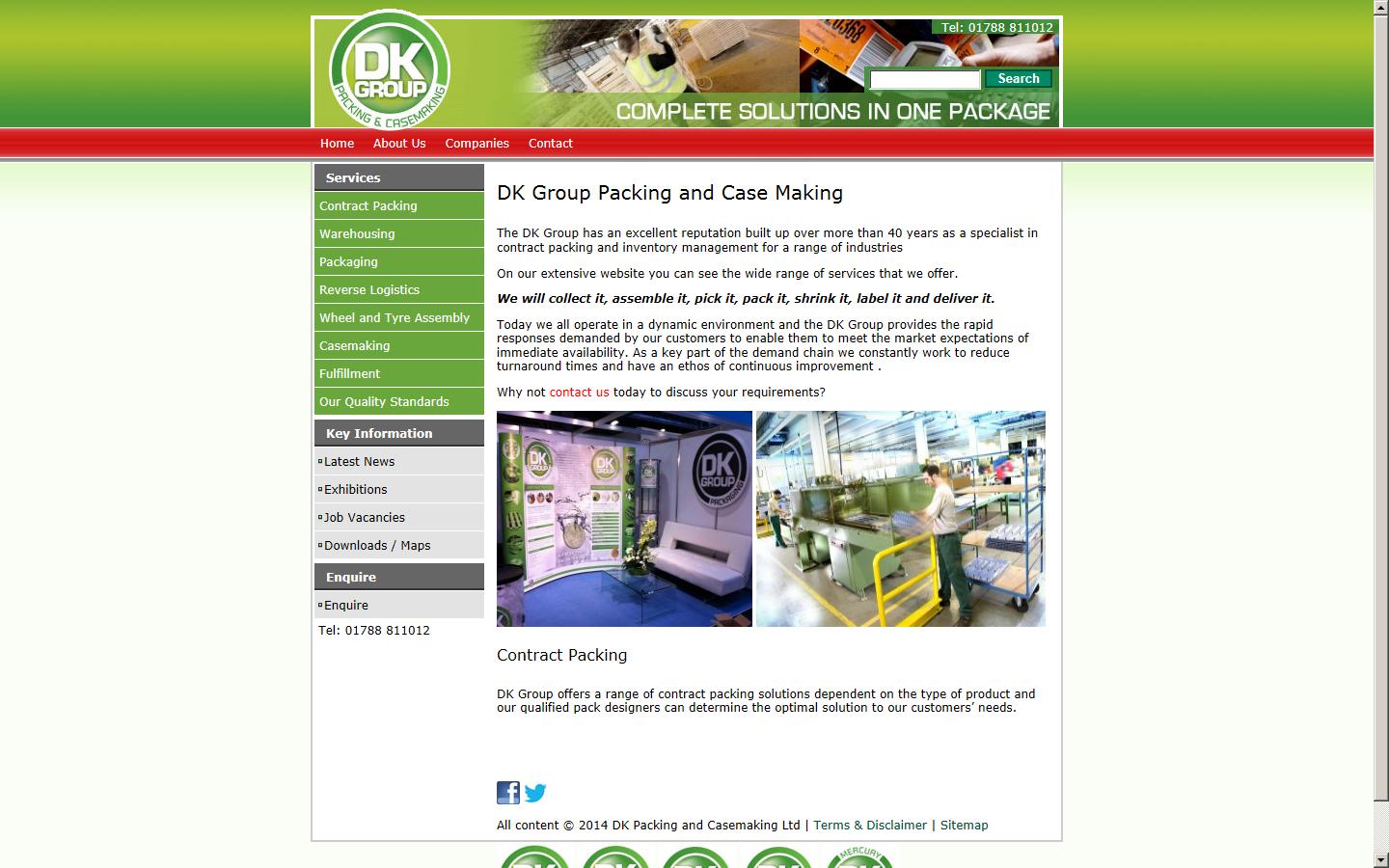 Drew Packaging Ltd. Website