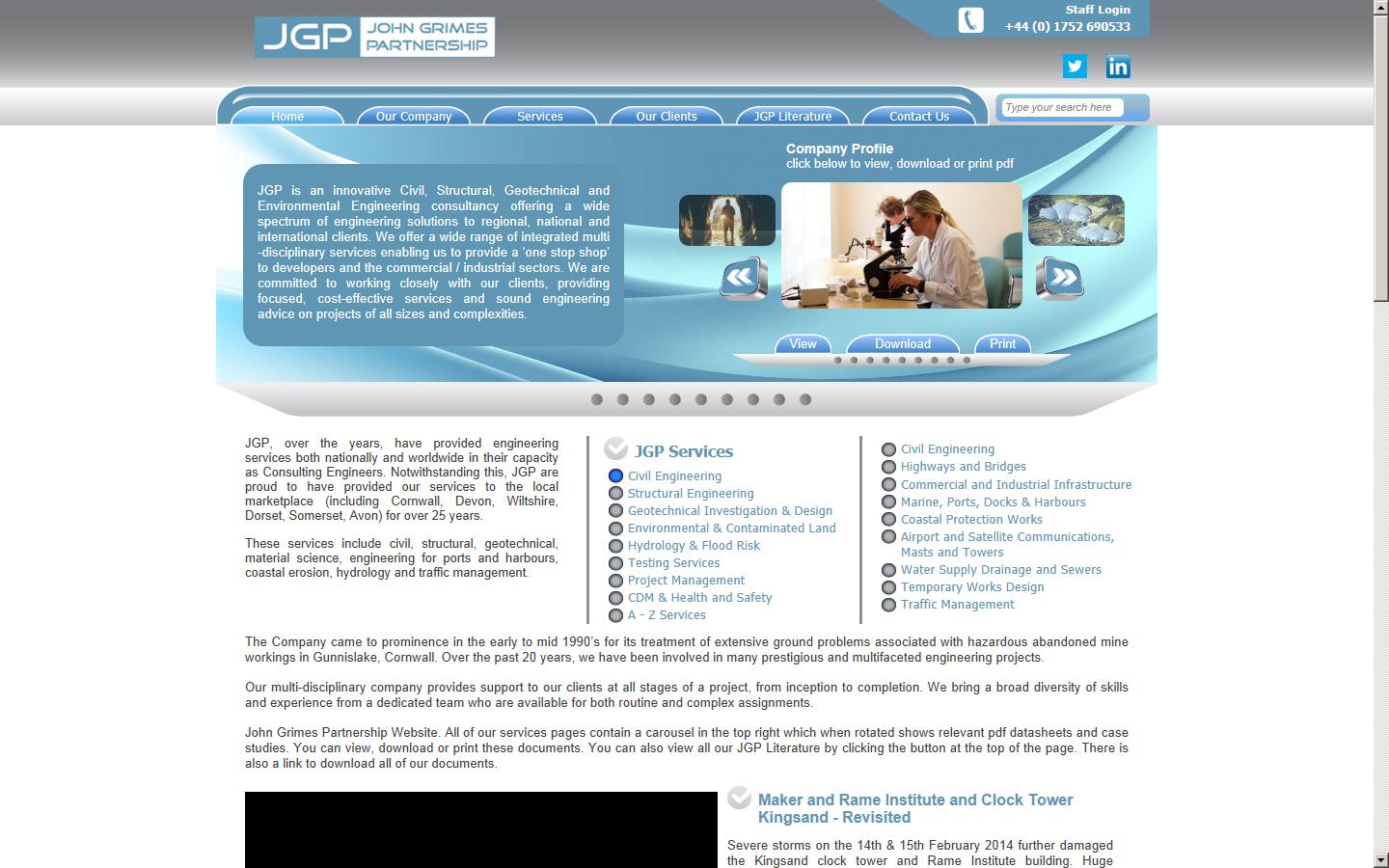 John Grimes Partnership Ltd Website