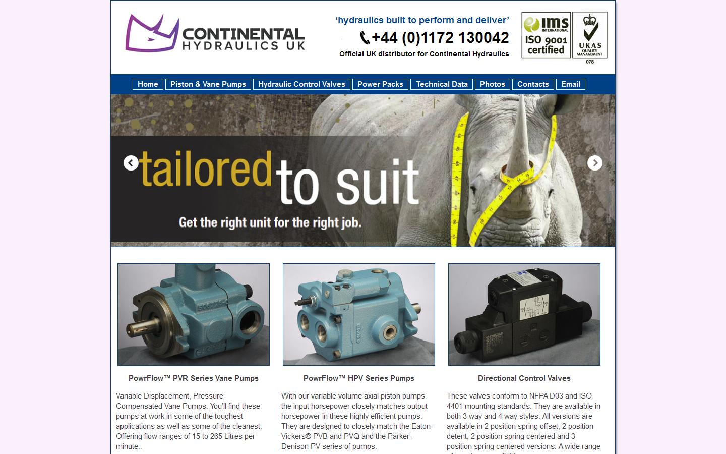 Continental Hydraulics UK Ltd Website