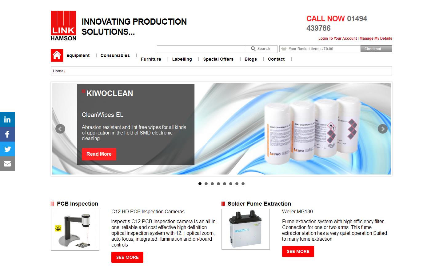 Link Hamson Ltd Website