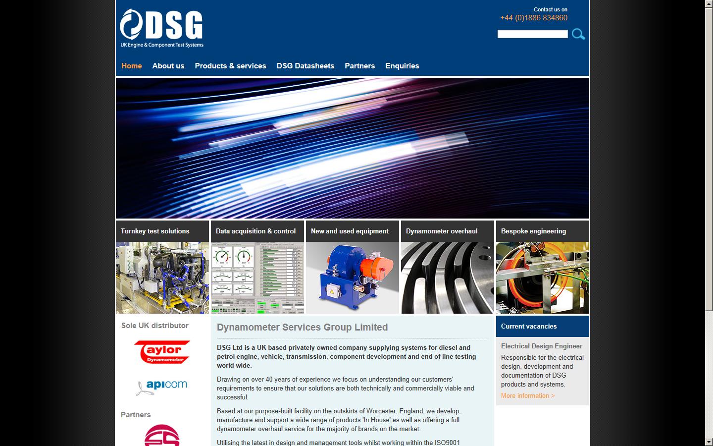 Dynamometer Services Group Limited Website