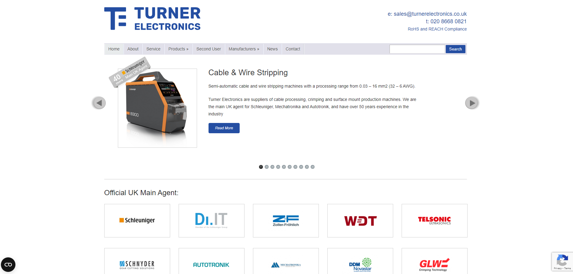Turner Electronics Website