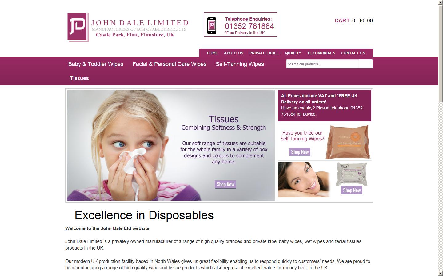 John Dale Ltd Website
