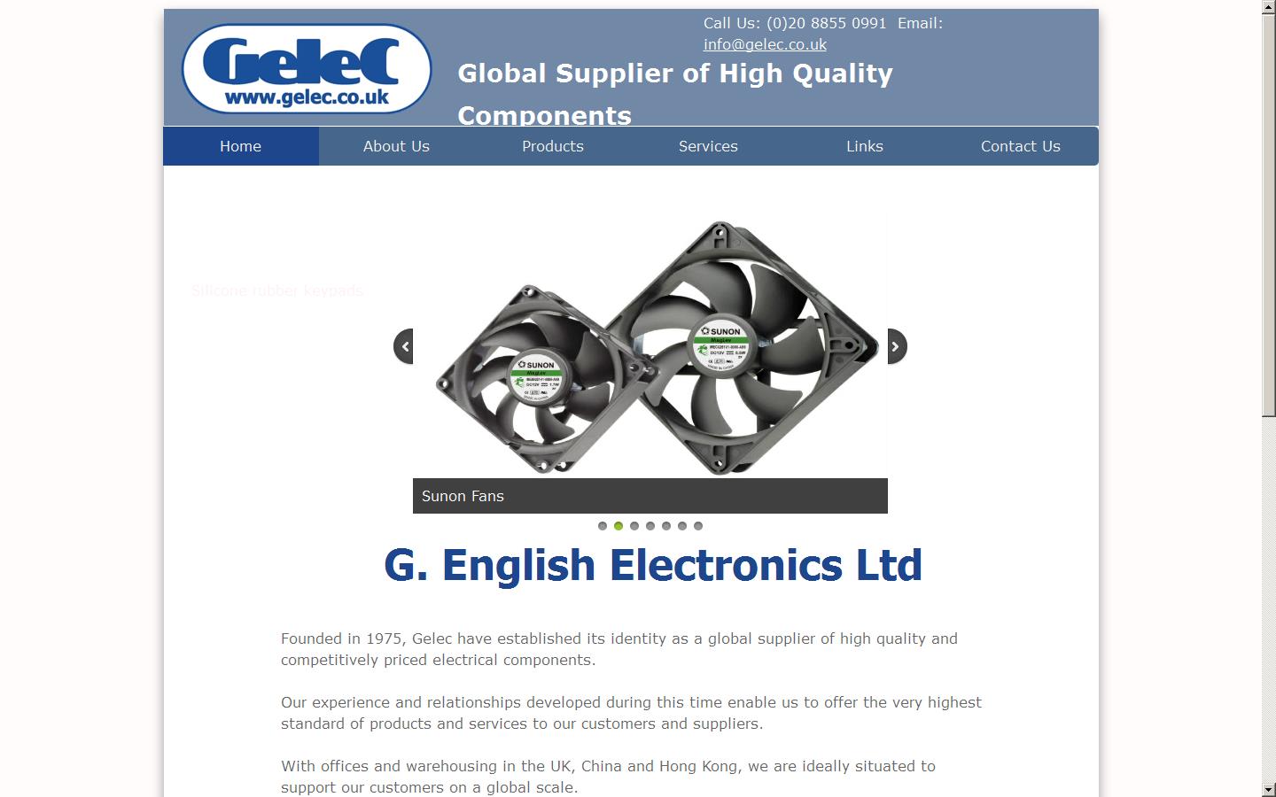 G English Electronics Ltd Website