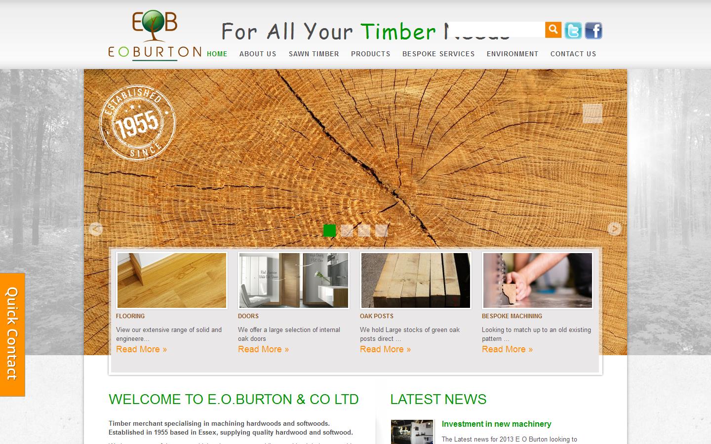 E O Burton & Co Ltd  Website