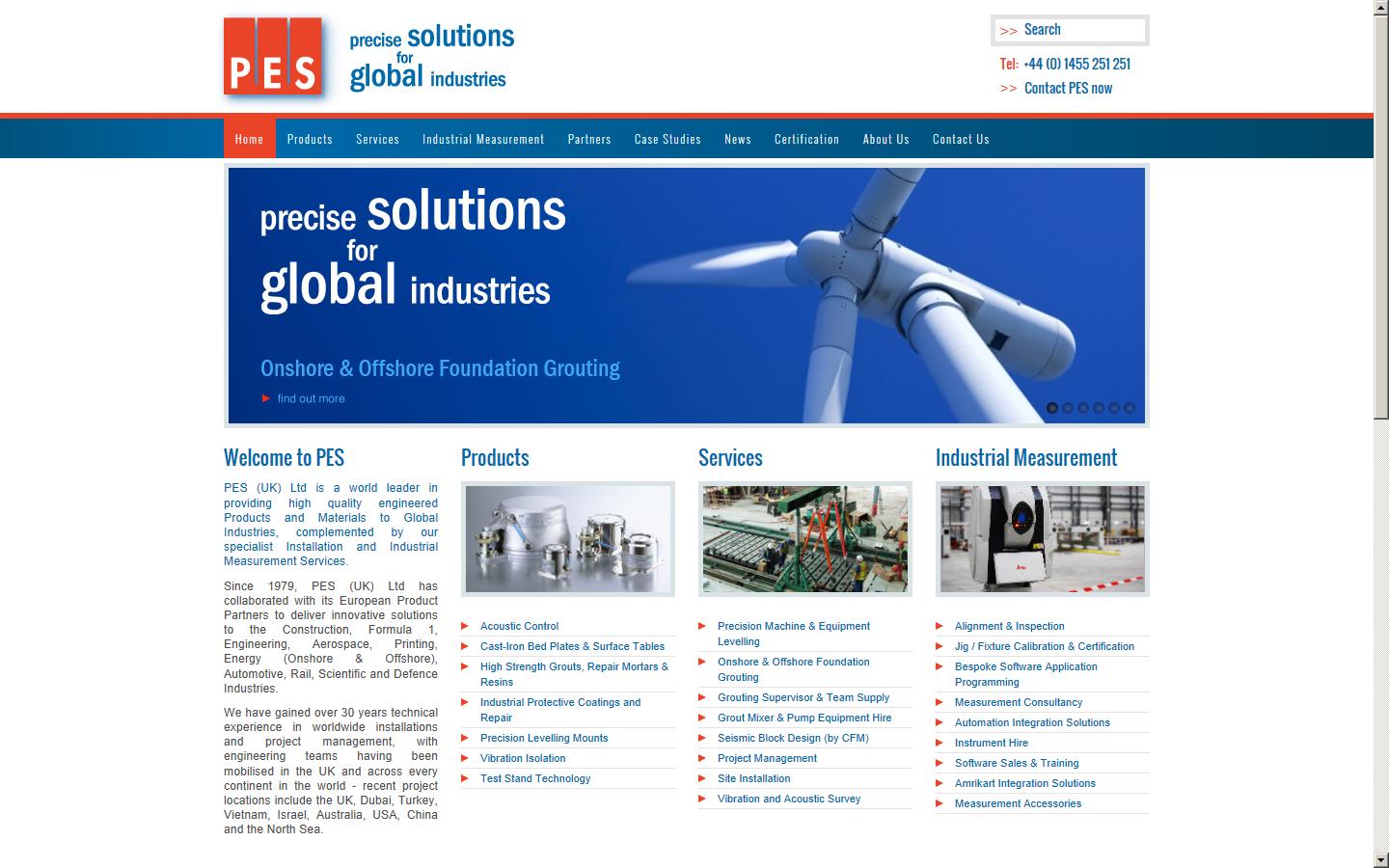 PES (UK) Limited Website