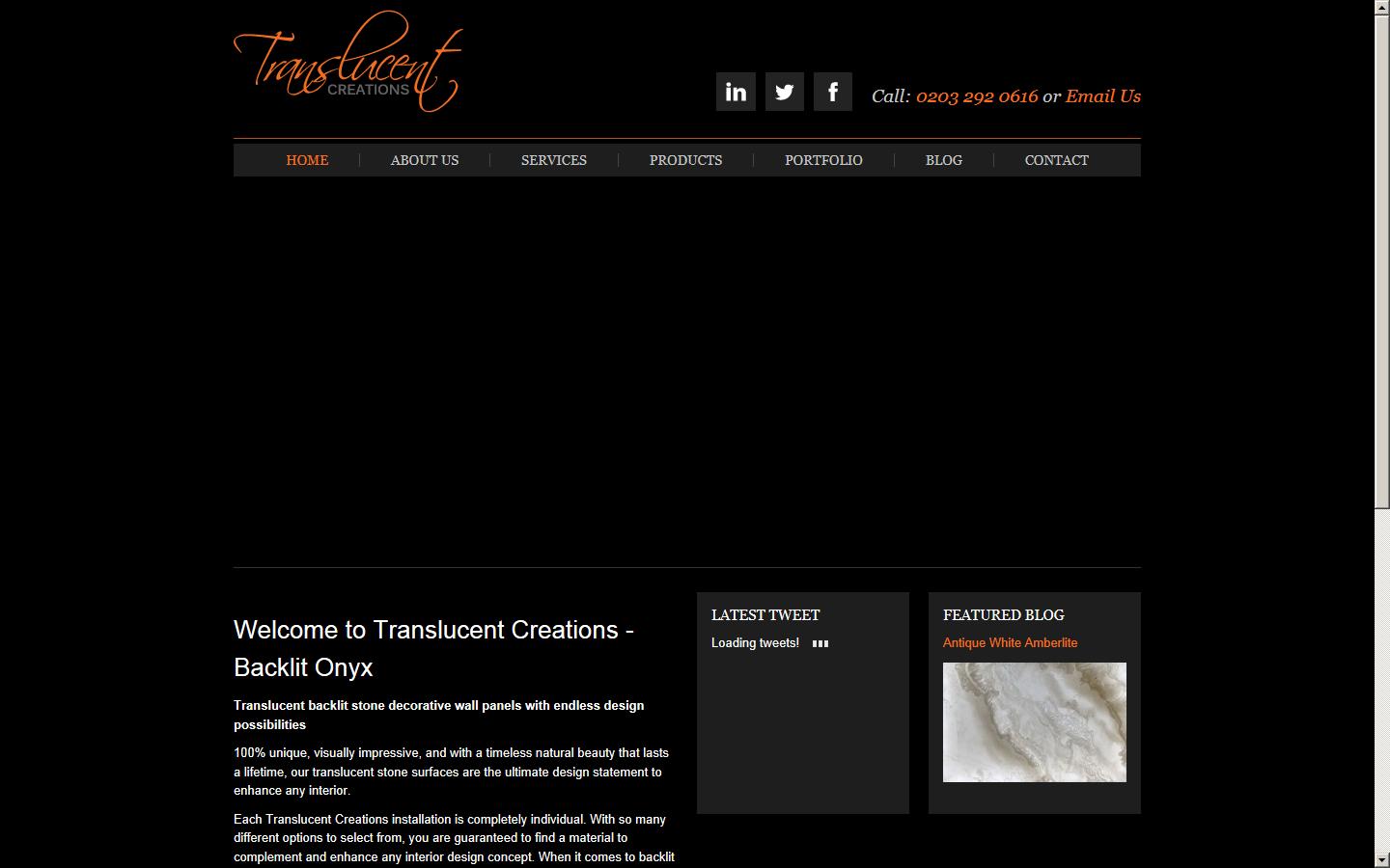 Translucent Creations Ltd Website