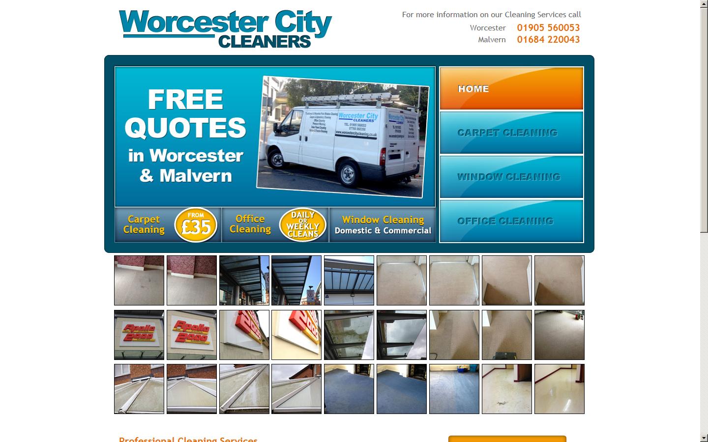 Worcester City Cleaners Website