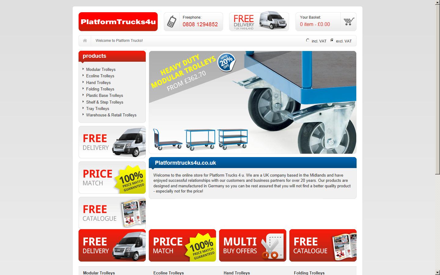 Platform Trucks 4U Website