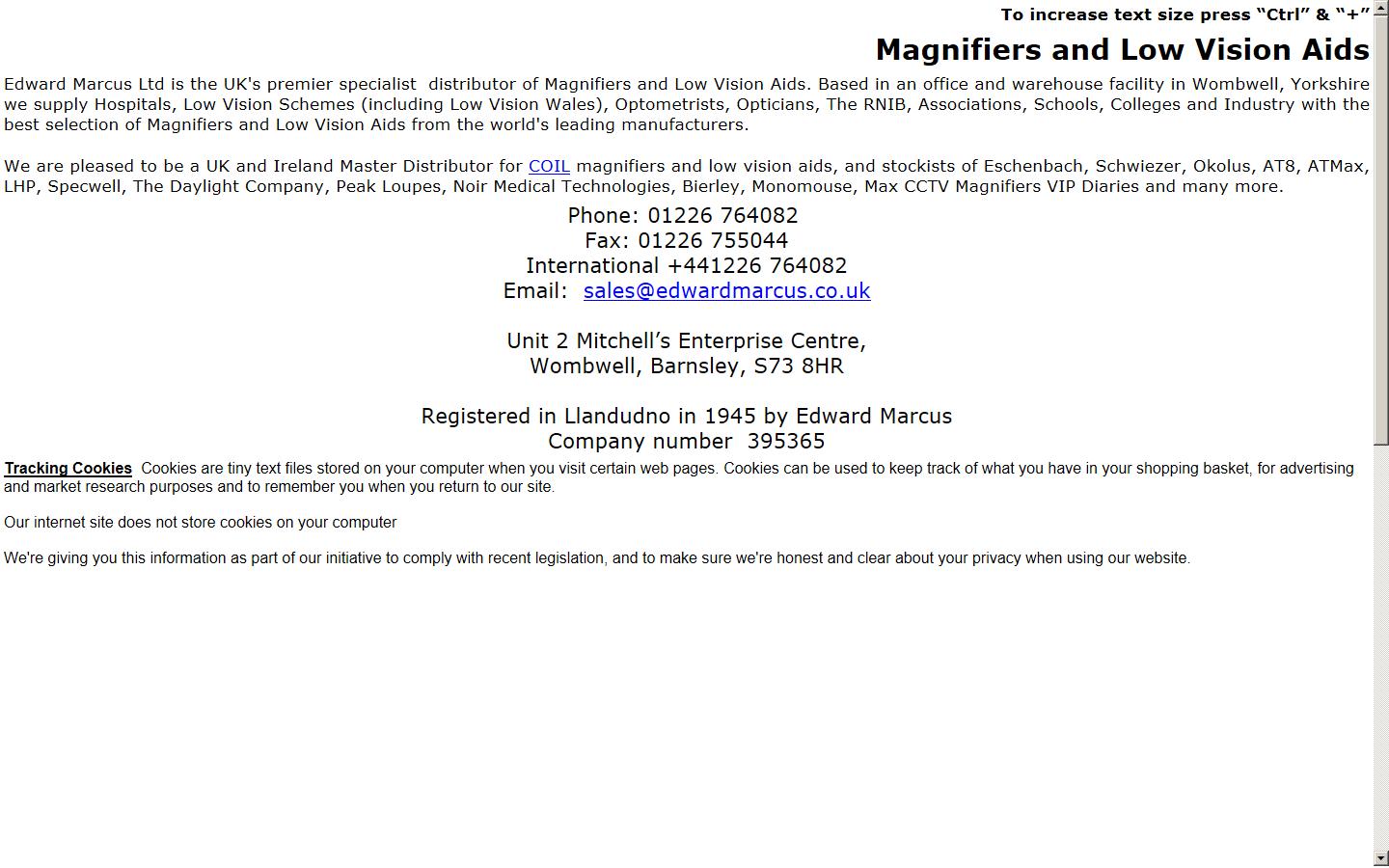 Edward Marcus Ltd Website