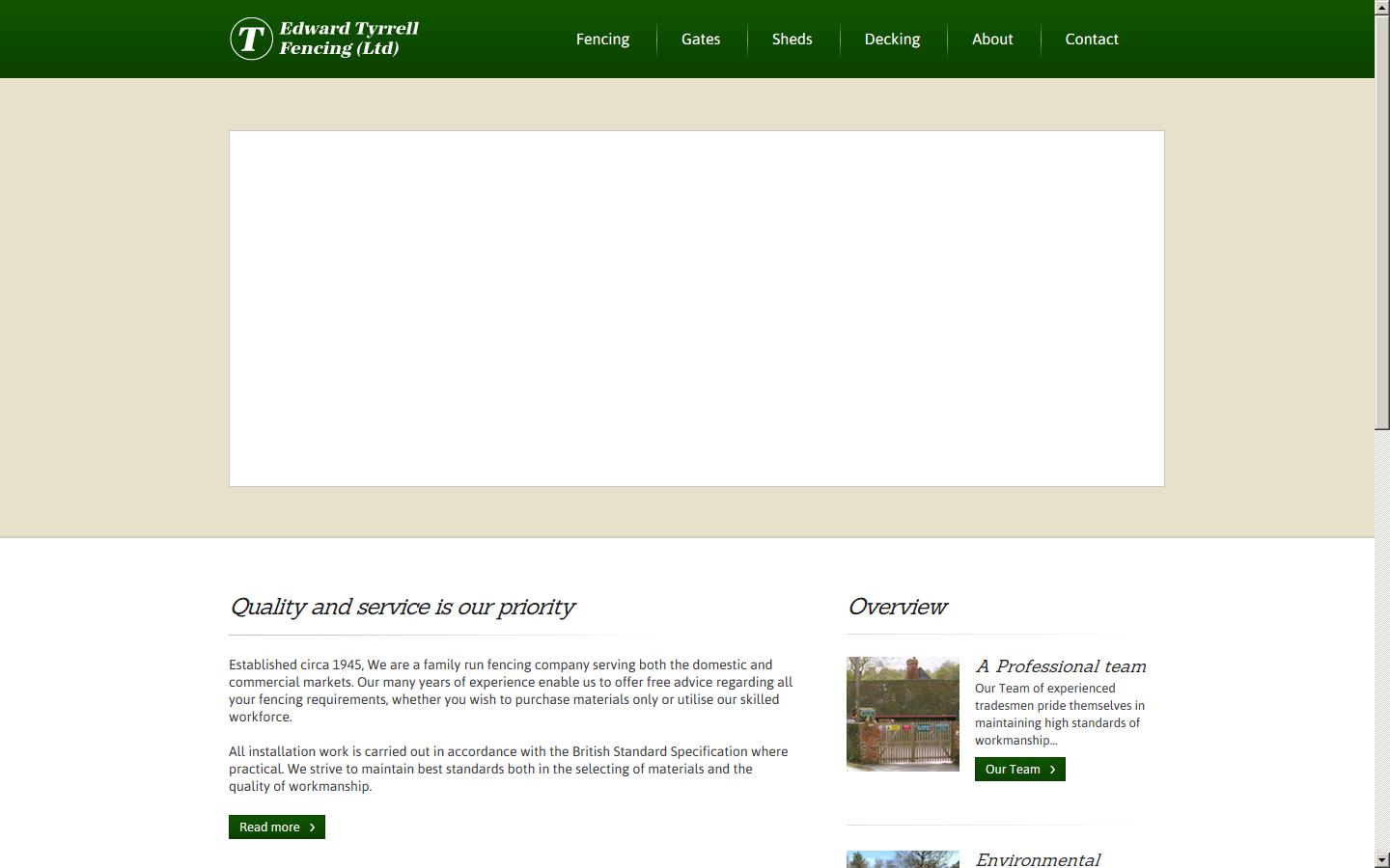 Edward Tyrrell (Fencing) Ltd.  Website