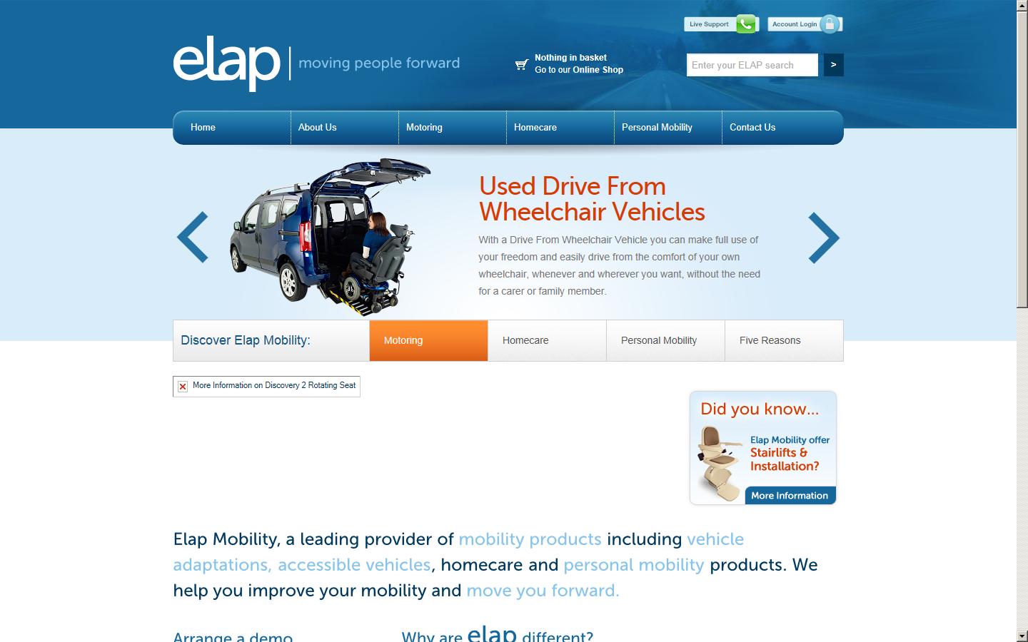 Elap Engineering Ltd Website
