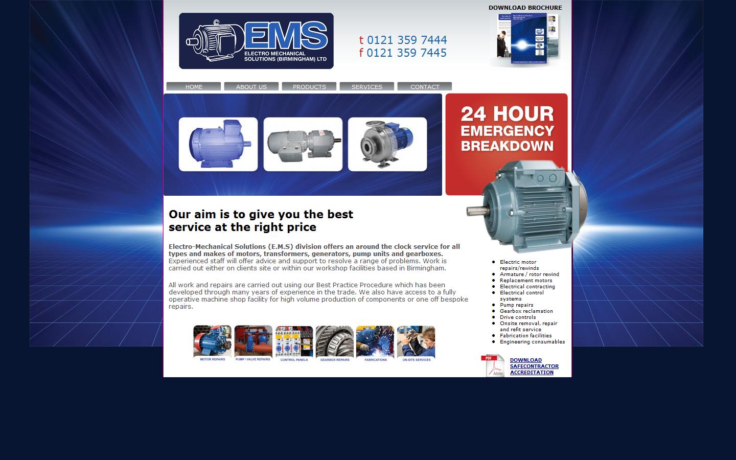 Electro-Mechanical Solutions Ltd Website