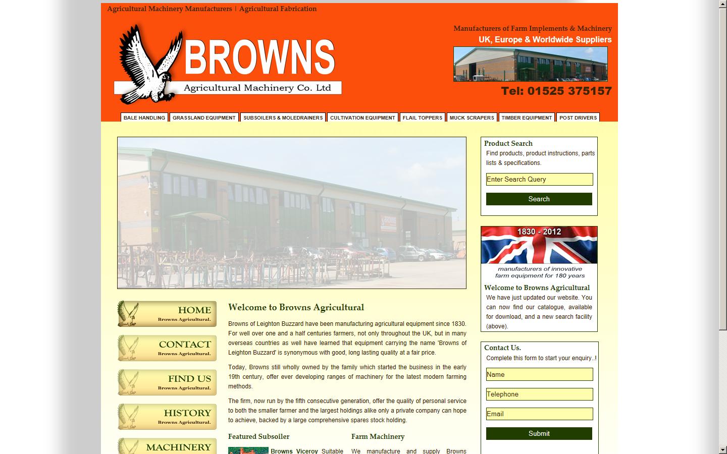 Browns Agricultural Website