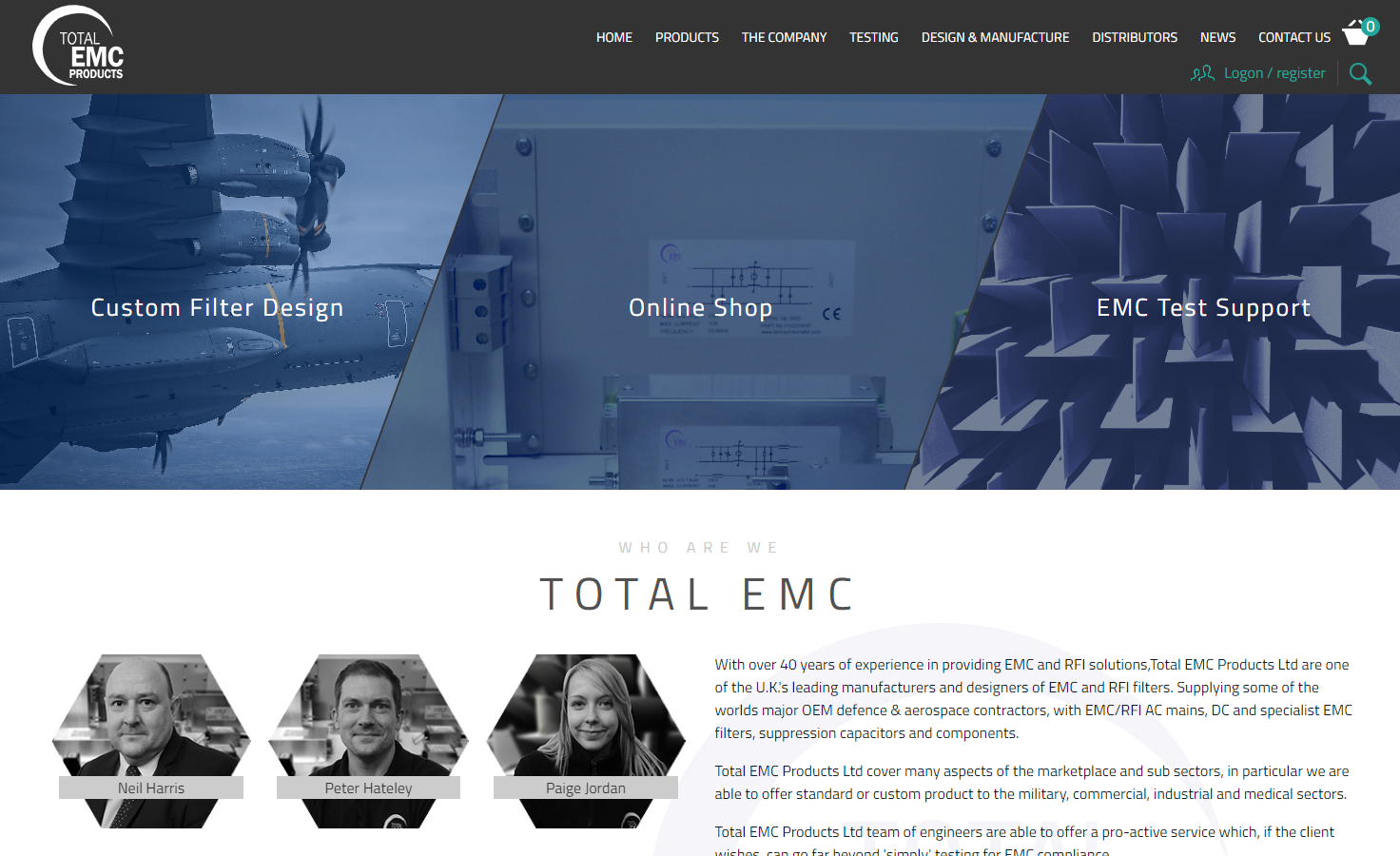 Total EMC Products Ltd Website