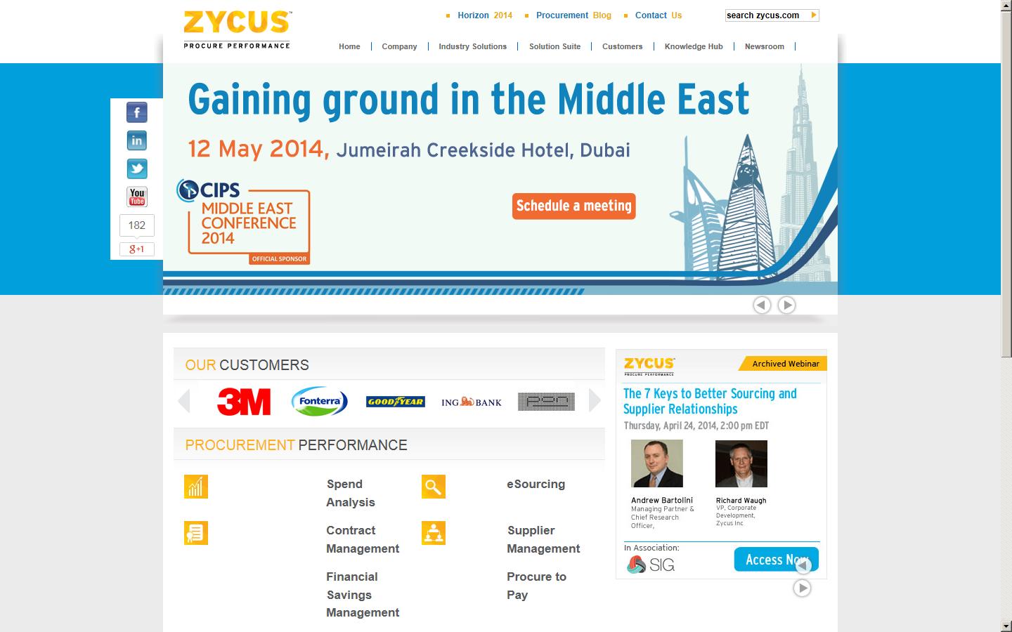 Zycus  Website