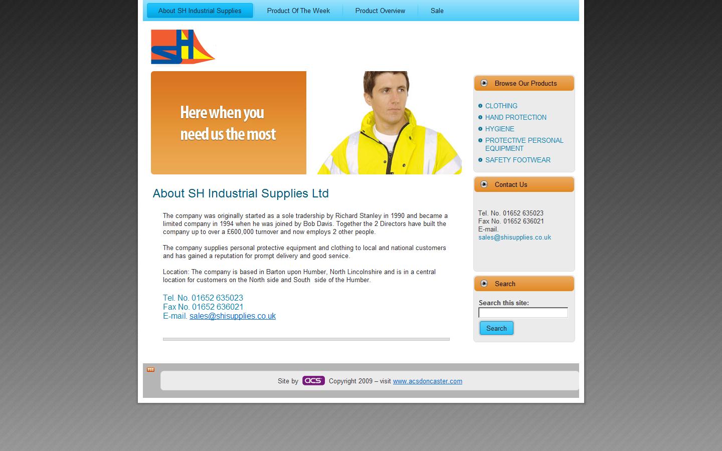South Humberside Industrial Supplies Ltd Website