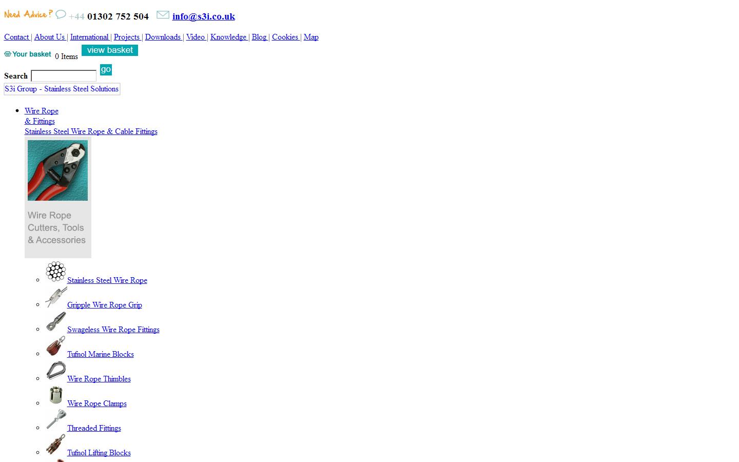 S3i Ltd Stainless Steel Solutions Website