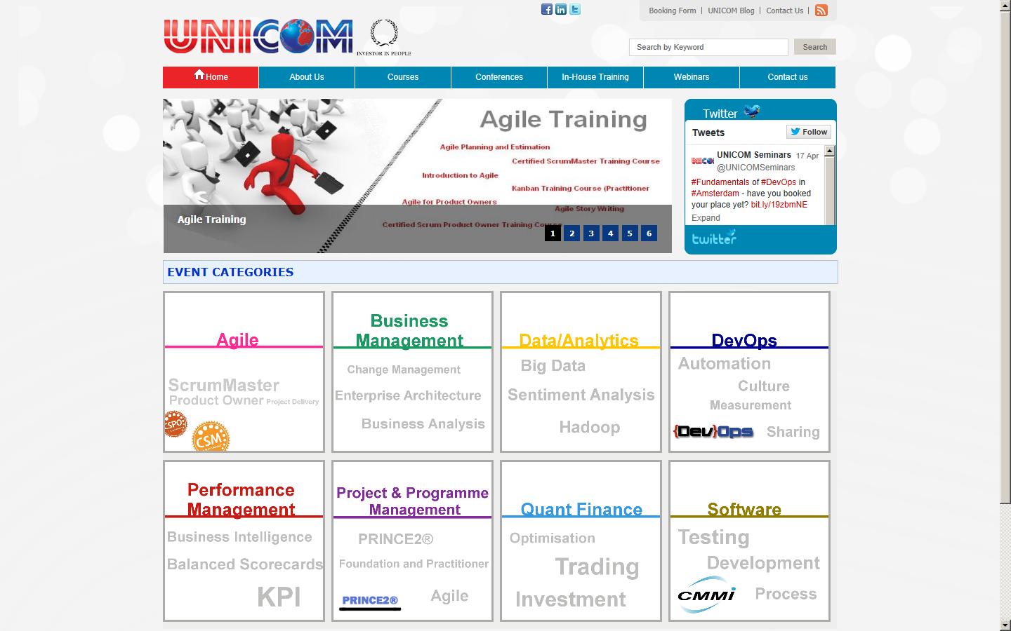 UNICOM Seminars Ltd Website