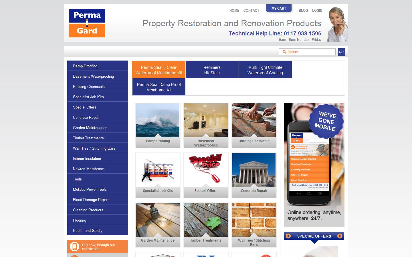 Permagard Products Ltd Website