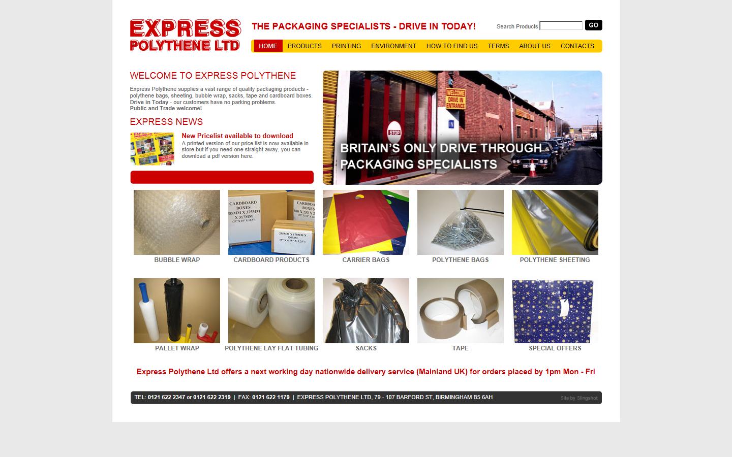 Express Polythene Ltd Website