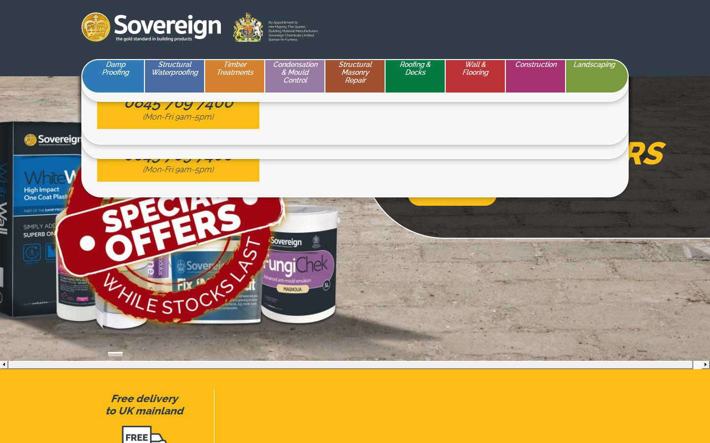 Sovereign Chemicals Limited Website