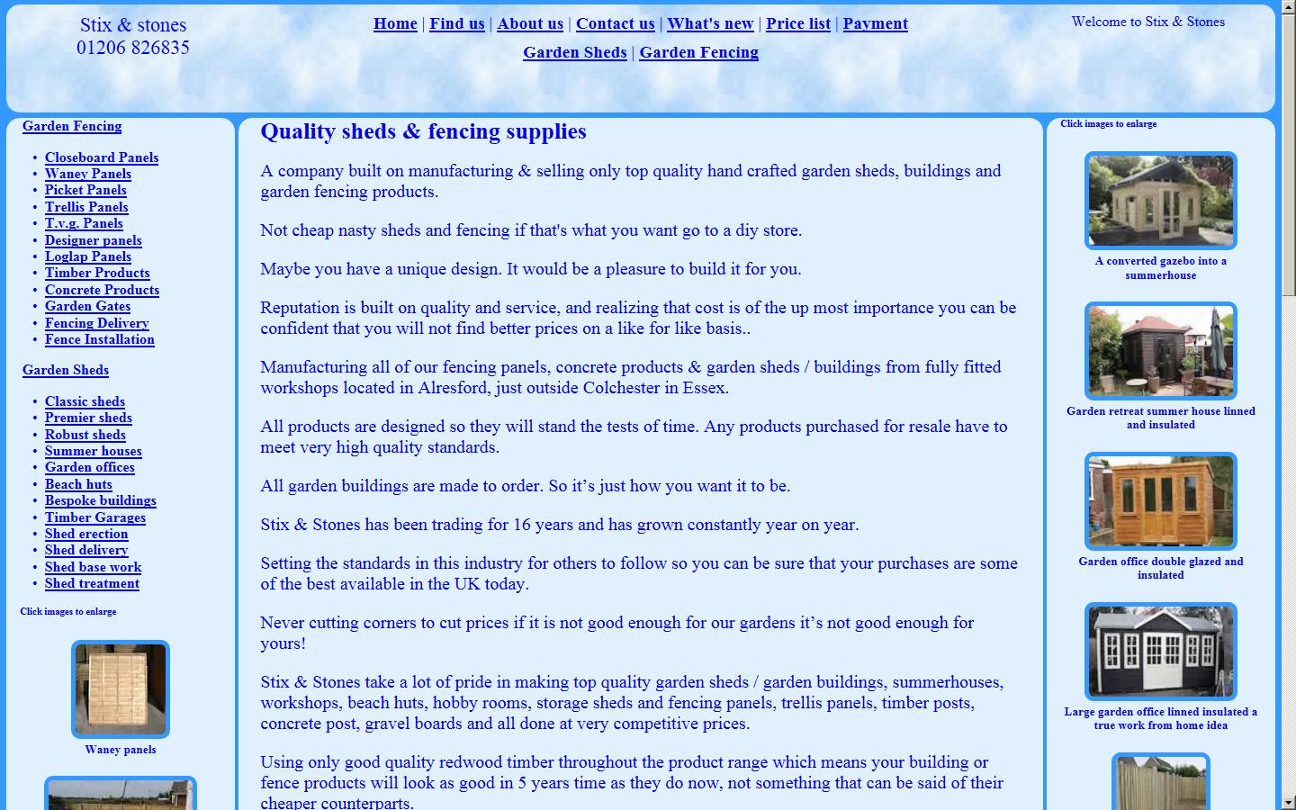 Stix & Stones Website