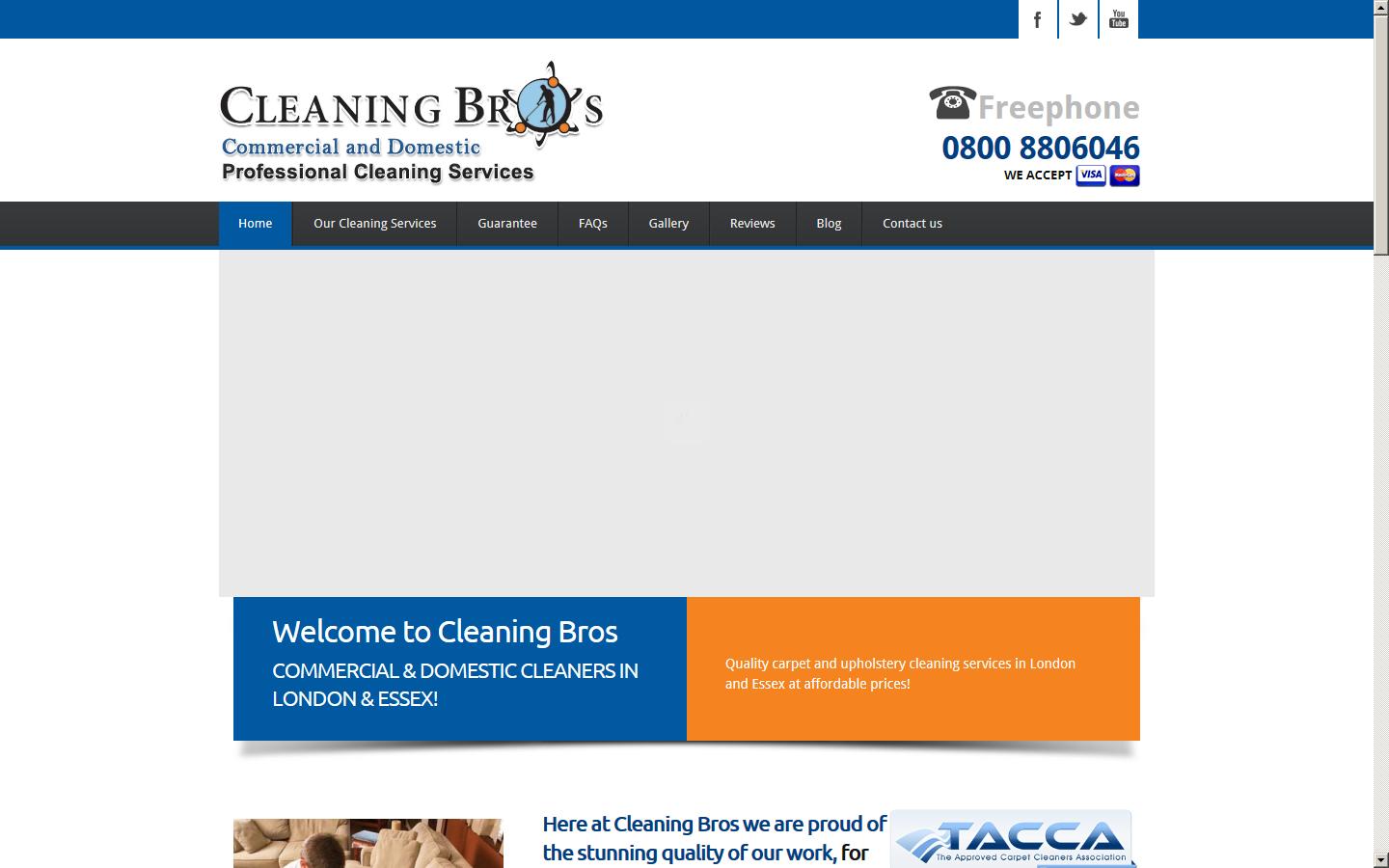 Cleaning Bros Website