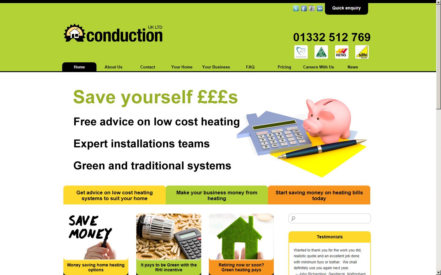 Conduction UK (Ltd) Website