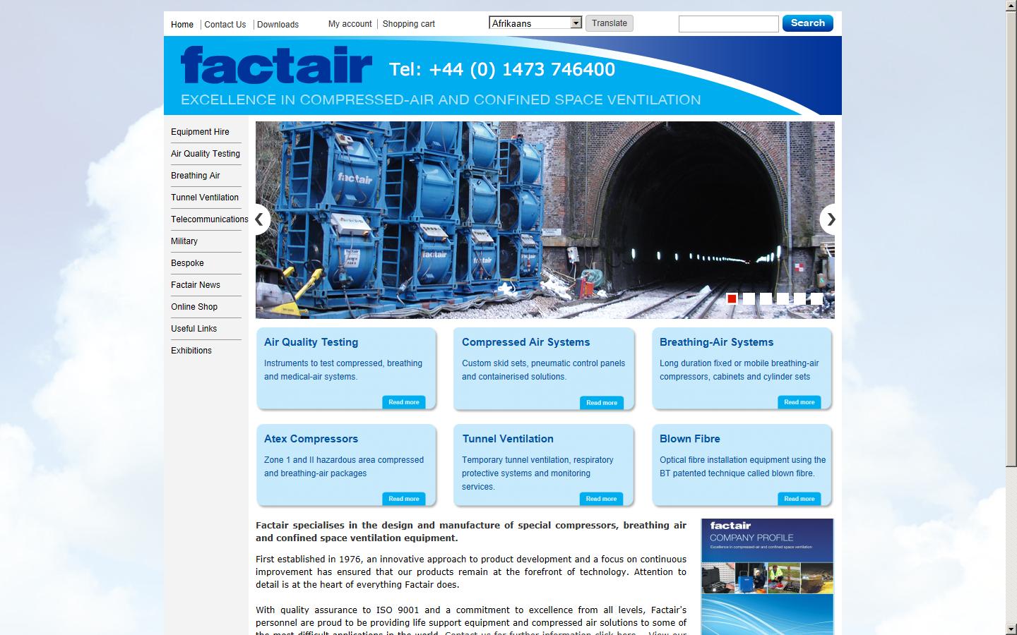 Factair Ltd Website