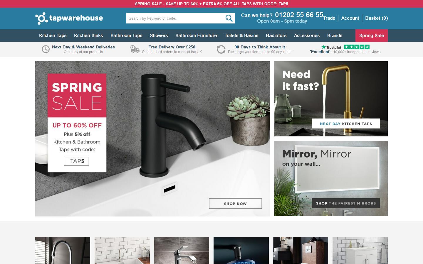 Tap Warehouse Website