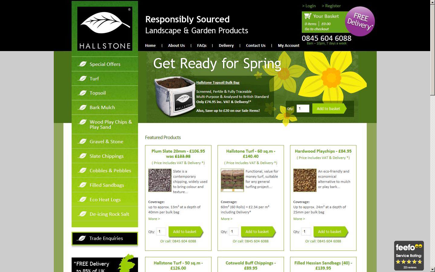 Hallstone Developments Ltd T/A Hallstone Direct Website