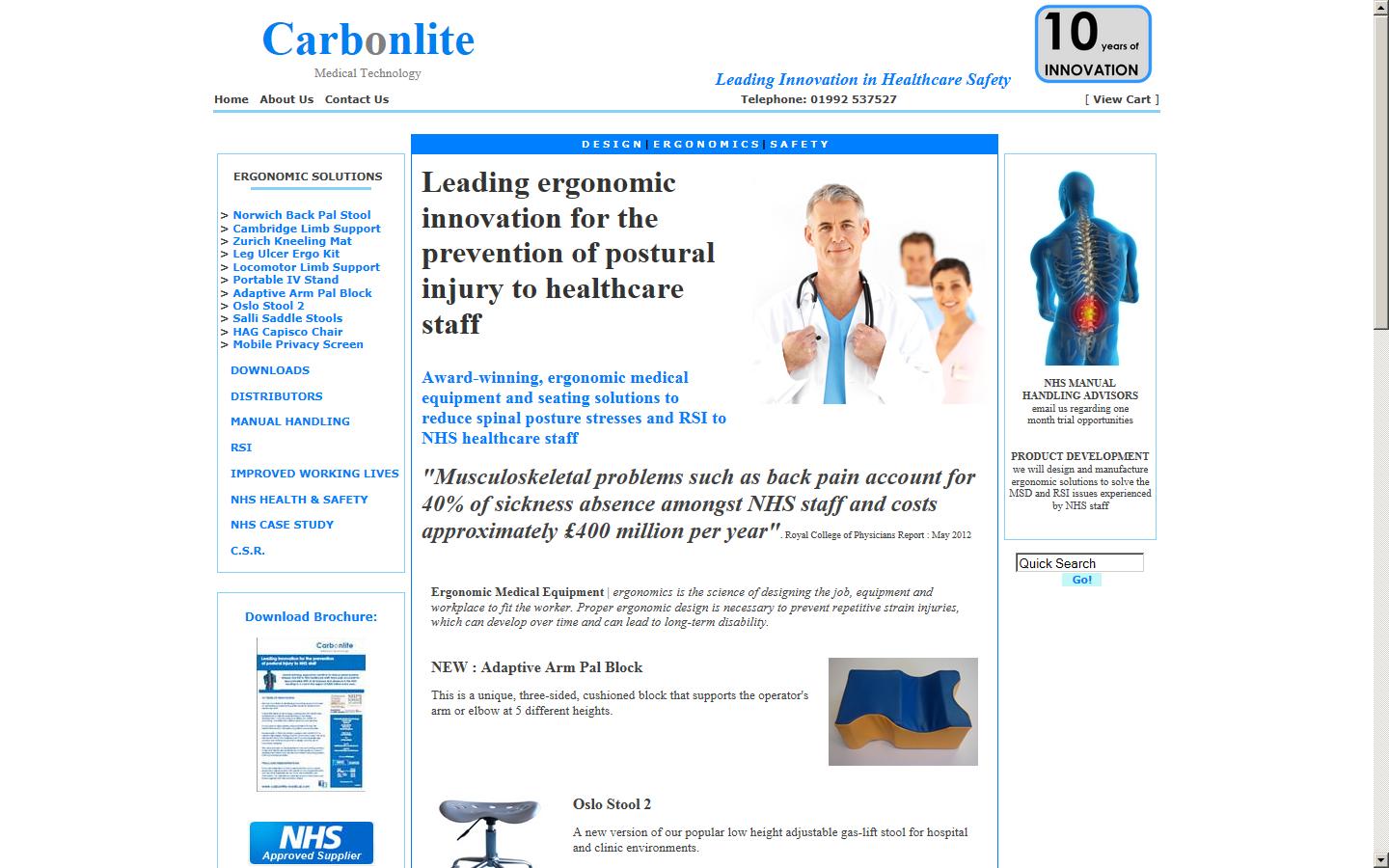 Carbonlite Medical Technology Website