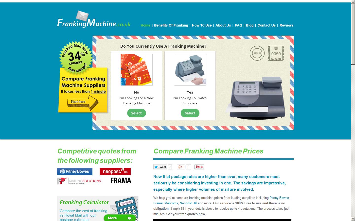 FrankingMachine.co.uk Website