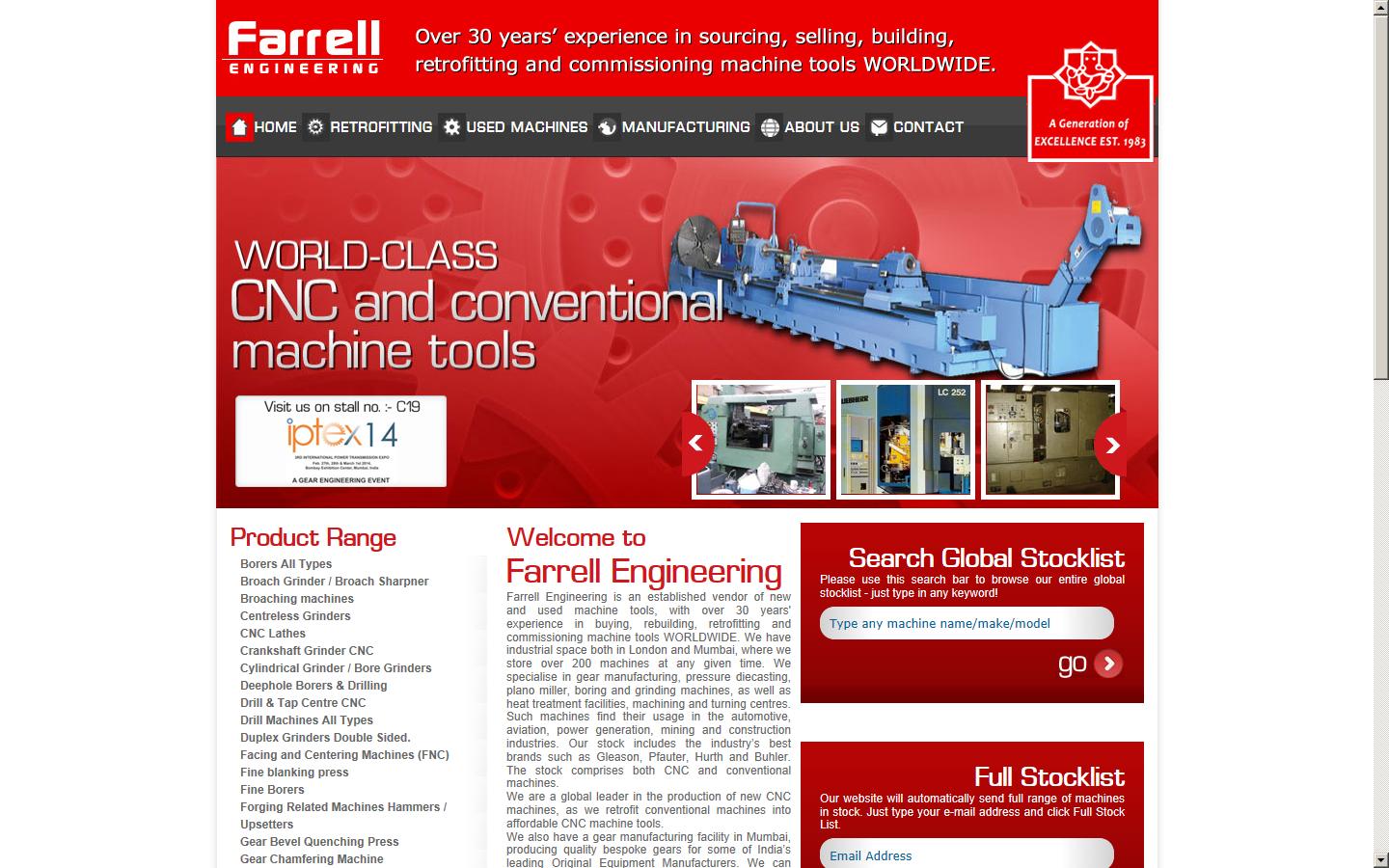 Farrell Engineering Ltd Website