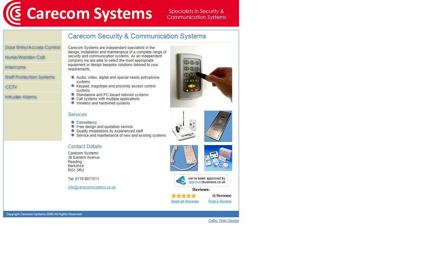 Carecom Systems Website