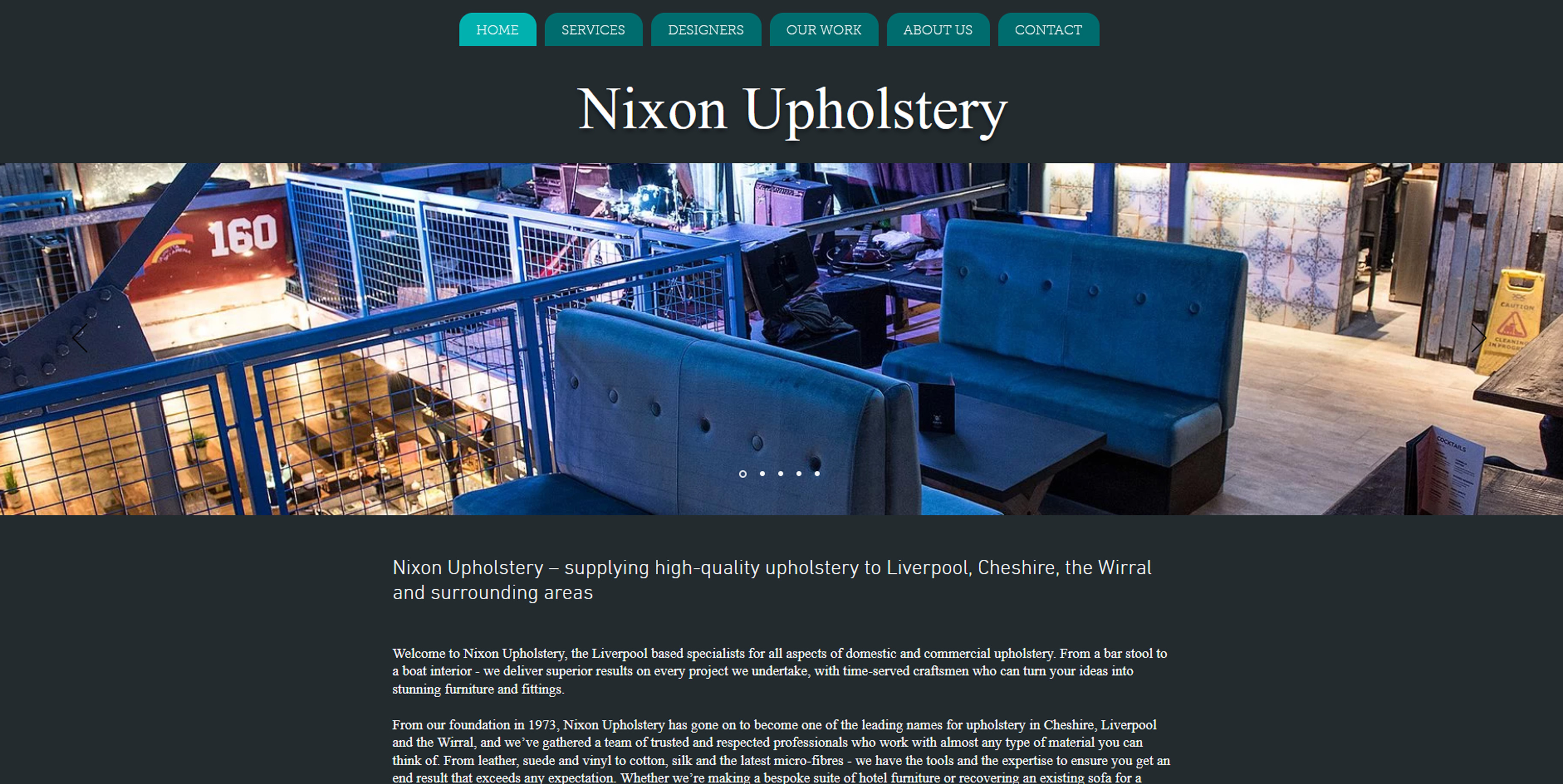 Nixon Upholstery Website